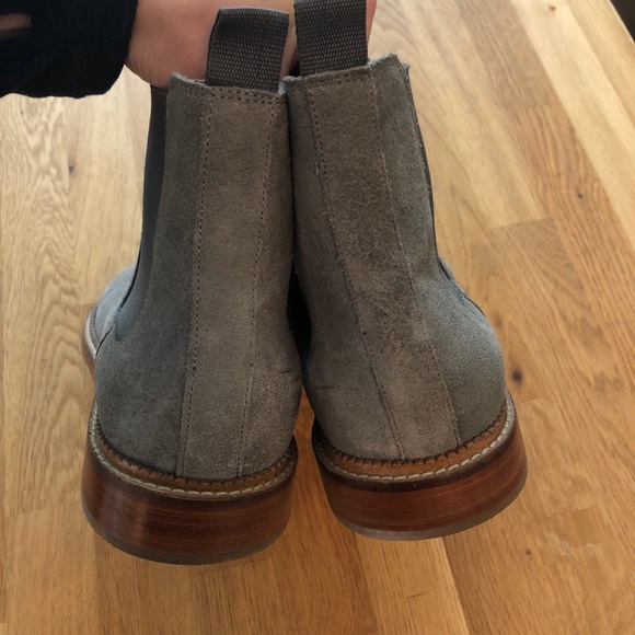 J Shoes Jamie Boot Men's Chelsea Gray Suede Boot - Picture 7 of 7